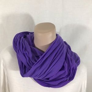 Purple infinity scarf